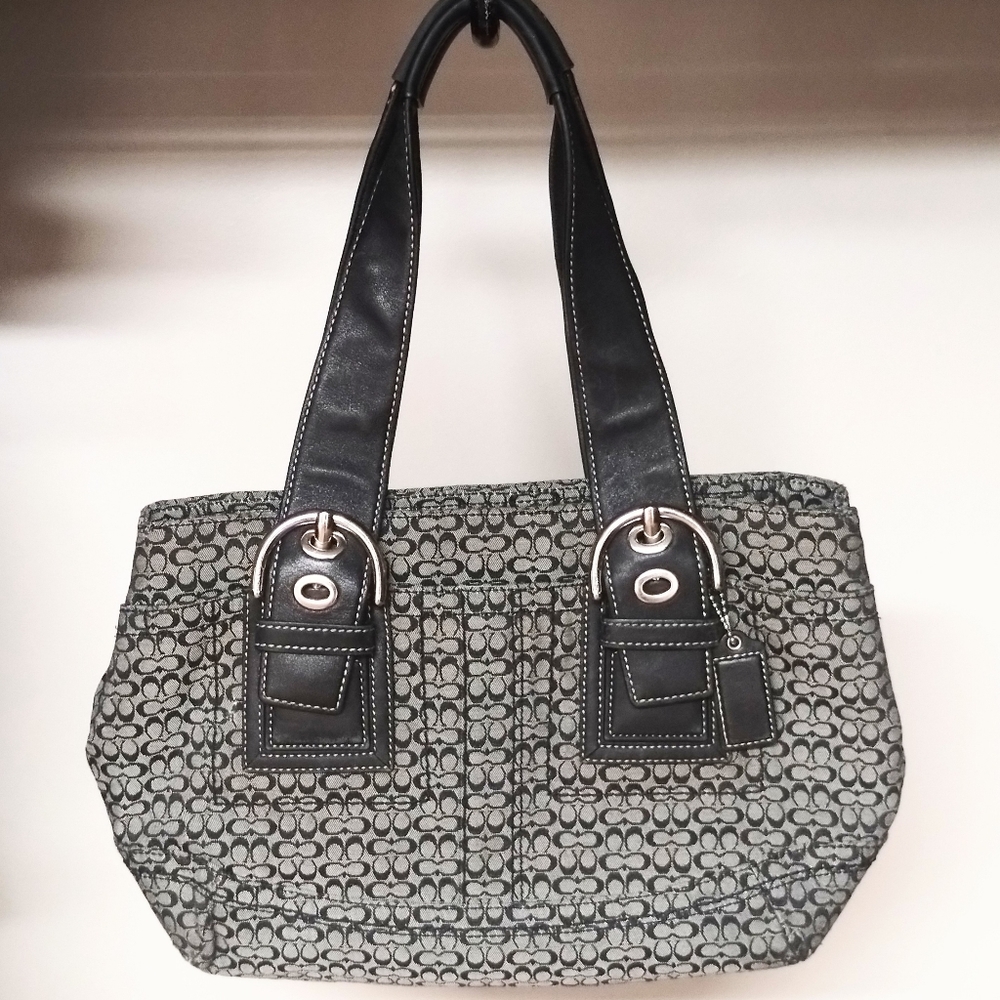 COACH ~soho~ "small C" mini-tote.